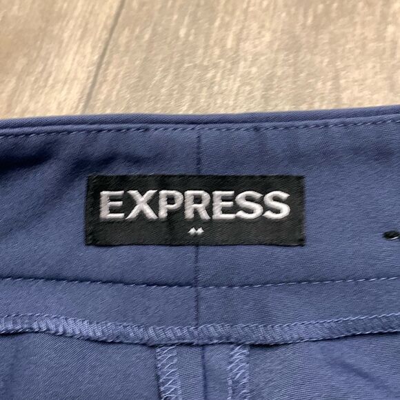 Womens Express Columnist Ankle Mid Rise‎ Dress Casual Work Career Pants - Picture 4 of 9